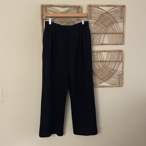 St. John Collection by Marie Gray Santana Knit Pants Wide Leg Pleated‎ Sz 10 B14